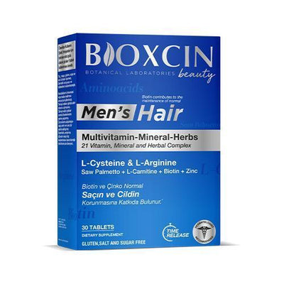 Bioxcin: Advanced Hair Growth Supplement for Men - Stop Hair Loss & Thinning - Powerful Mens Hair Vitamins - 30 Tablet S