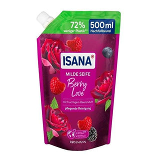 Isana Liquid Hand Soap Refill Berry Love Scent, 500ml - Gentle & Refreshing Hand Hygiene Isana Liquid Hand Soap Refill Berry Love 500ml liquid hand soap refill, berry love scent, Isana hand soap, 500 ml hand soap refill, scented hand soap, hand hygiene products, eco-friendly refills, gentle hand soap, refreshing fragrances, hygiene essentials
