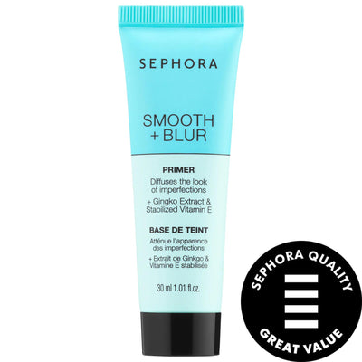Smooth + Blur Primer - Vegan Makeup Primer for Natural Look, Silky Texture, Paraben-Free