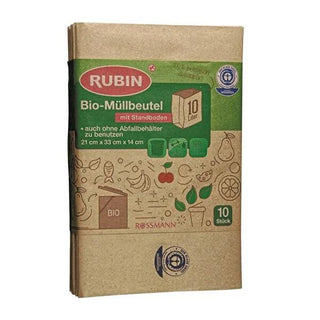 Rubin 10L Organic Trash Bags - 10 Pack for Household Waste Management Rubin 10L Organic Trash Bags - Eco-Friendly Waste Solution organic trash bags, 10L trash bags, Rubin trash bags, household waste management, eco-friendly waste disposal, waste management solutions, composting, recycling, hygiene, household essentials