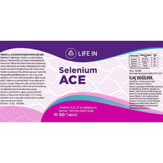 Life In Selenium - Vitamin C, A & Selenium Dietary Supplement Tablet for Immunity & Antioxidant Support - Adults & Kids 11+ Life In Selenium - Vitamin C & Selenium Supplement for Immunity Vitamin C supplement, Immunity booster, Antioxidant supplement, Vitamin A supplement, Selenium dietary supplement, Dietary Supplement Tablet, Health and Wellness, Immune System Support, Antioxidant Support, Healthy Skin, Healthy Hair, Healthy Nails, Adults, Children over 11