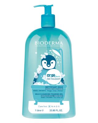 Bioderma ABCDerm Foaming Cleanser for Babies and Children - Gentle, Hypoallergenic, and Paraben-Free Skincare - 33.81 fl