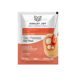 Ashley Joy Revitalizing Hair Mask: Silk Protein & Biotin Treatment for Damaged Hair Repair (30ml) Ashley Joy Hair Mask: Revitalize & Repair Damaged Hair hair mask, revitalizing hair mask, damaged hair repair, silk protein hair mask, biotin hair treatment, moisturizing scalp treatment, hair strengthening mask, dry hair mask, Ashley Joy hair mask, hair treatment, hair care, silk protein, biotin, damaged hair, dry hair, revitalizing, strengthening, moisturizing, scalp treatment, hair repair, women's hair care,