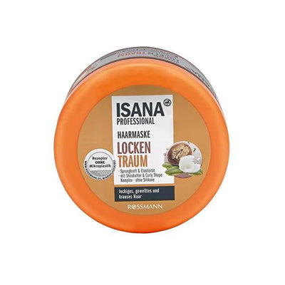 Isana Professional: Curly & Wavy Hair Mask - Shea Butter, Vegan, Defines Curls, Adds Shine, Frizz Control - Eco-Friendly