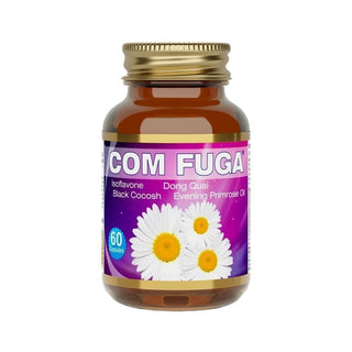 Com Fuga Herbal Supplement for Menopause Relief - 60 Capsules Com Fuga Herbal Supplement for Menopause Relief herbal supplement, dietary supplement, menopause relief, natural health products, soy isoflavones benefits, women's health, Com Fuga, health supplements, menopausal symptoms, natural remedies