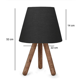 Homing Tasarım - Wooden Table Lamp with Fabric Shade, Energy-Efficient E27 Socket, Modern Home Decor Homing Tasarım Wooden Table Lamp - Energy Efficient Table Lamp, Wooden Lamp, Fabric Shade Lamp, E27 Socket Lamp, Energy-Efficient Lighting, Home Decor Lamp, Modern Lighting, Wooden Home Decor, Fabric Lamp Shade, LED Compatible Lamp, Adjustable Cable Length, Cozy Lighting, Natural Aesthetic, Sophisticated Home Decor