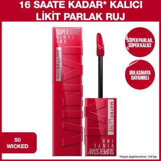 maybelline vinyl ink 50 wicked liquid lipstick, maybelline new york super stay vinyl ink Maybelline New York Super Stay Vinyl Ink - 50 Wicked | Liquid Lipstick Maybelline Super Stay Vinyl Ink - 50 Wicked Lip Color maybelline, super-stay-vinyl-ink, liquid-lipstick, makeup, cosmetics, long-lasting-lip-color, lipstick, beauty, ai-generated, 50-wicked