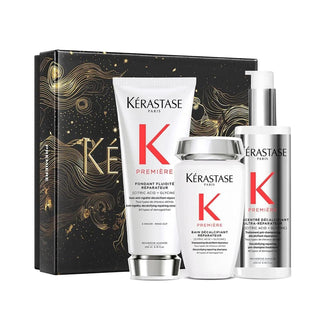 Kerastase Premiere 3-Piece Repair Care Set for Damaged Hair - Luxury Hair Care Kerastase Premiere 3-Piece Hair Repair Set Kerastase Premiere, hair repair set, luxury hair care, nourishing hair products, 3-piece hair care set, damaged hair care, dry hair repair, high-end hair care, hair nourishment, hair repair, hair care routine, luxurious hair care products