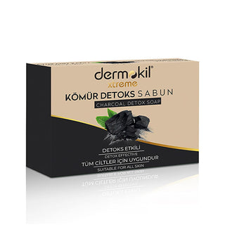 Dermokil Bamboo Activated Charcoal Detox Soap: Deep Cleansing, Pore Minimizing, and Natural Skincare for Oily Skin Dermokil Bamboo Charcoal Soap: Detox & Oil Control activated charcoal soap, detox soap, bamboo charcoal soap, oil control soap, natural skincare, pore minimizing soap, deep cleansing soap, charcoal detox bar, olive oil soap, soap for oily skin, skincare, facial cleanser, body soap, hair soap, natural soap, oily skin, acne treatment, pore cleanser, skin detox, charcoal cleanser, Dermokil, natura