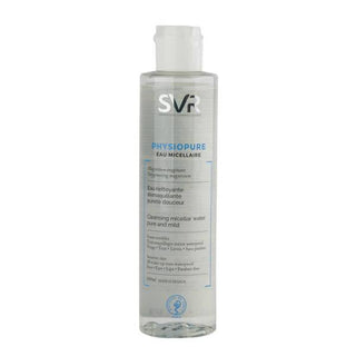 SVR Physiopure Micellar Water: Gentle Makeup Remover for Sensitive Skin - Alcohol & Paraben Free, Removes Waterproof Makeup, Cleanses & Oxygenates (200ml) SVR Micellar Water: Gentle Makeup Remover for Sensitive Skin micellar water, makeup remover, sensitive skin cleanser, waterproof makeup remover, alcohol free micellar water, paraben free cleanser, gentle makeup remover, SVR Physiopure, skin oxygenation cleanser, daily facial cleanser, cleanser, skin care, facial cleanser, sensitive skin, makeup removal, w