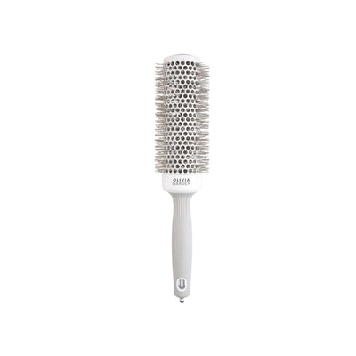 Olivia Garden Expert Blowout Speed Wavy Bristles Hair Brush - Enhances Natural Texture & Reduces Frizz, White/Grey
