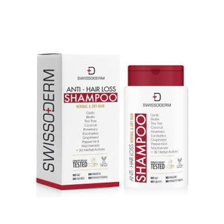 Swissoderm Anti Hair Loss Shampoo for Normal & Dry Hair: Biotin & Herbal Extracts for Hair Strengthening & Growth - 300ml Swissoderm Anti Hair Loss Shampoo - Strengthen & Grow Hair hair loss shampoo, anti hair loss shampoo, shampoo for normal hair, shampoo for dry hair, biotin shampoo, herbal shampoo, hair strengthening shampoo, hair growth shampoo, saç dökülmesi şampuanı, dökülme karşıtı şampuan, hair shampoo, hair thinning, dry hair, normal hair, biotin, herbal extracts, hair strengthening, hair growth, h