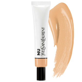 NU BARE LOOK TINT: Hydrating Hyaluronic Acid Foundation - Light Coverage, Dewy Radiant Finish, Moisturizing Skin Tint for Natural Makeup Look NU BARE Hydrating Skin Tint: Light Coverage, Dewy Finish hydrating skin tint, light coverage foundation, dewy finish foundation, hyaluronic acid foundation, natural makeup look, radiant complexion, moisturizing skin tint, buildable coverage foundation, no makeup look foundation, brightening skin tint, skin tint, foundation, hyaluronic acid, glycerin, mallow, radiant f