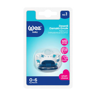 Wee Baby Orthodontic Silicone Baby Pacifier - Designed for Healthy Dental Development (0-6 Months) - Blue Newborn Soothing Pacifier Wee Baby Orthodontic Pacifier - Healthy Dental Development baby pacifier, orthodontic pacifier, infant pacifier, newborn pacifier, 0-6 month pacifier, silicone pacifier, pacifier for dental development, Wee Baby pacifier, baby soothing pacifier, blue baby pacifier, baby, pacifier, orthodontic, silicone, 0-6 months, soothing, dental development, oral health, infant, newborn, blu