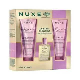 Nuxe Hair Prodigieux: Luxurious Hair Care Set for Enhanced Shine & Manageability | Premium Hair Care Products Nuxe Hair Prodigieux Set: Shine & Manageability | Hair Care Nuxe Hair Prodigieux, hair care set, hair care products, hair shine, hair manageability, hair care, hair products, shine, manageability, luxurious hair care, botanical hair care, natural hair care, hair beauty, healthy hair, gifts for her, beauty products, women's hair care