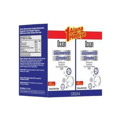 Orzax Ocean Glucosamine Complex 60 Tablets Buy 1 Get 1 Free