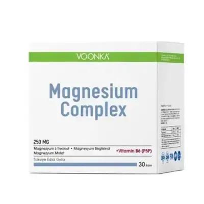 Voonka Magnesium Complex: Enhanced Absorption Blend - L-Threonate, Bisglycinate, Malate & Vitamin B6 - Supports Muscle, 