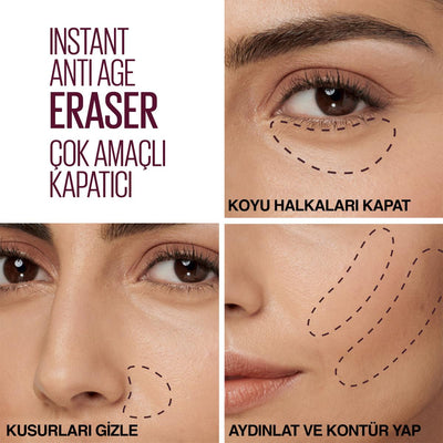 Maybelline Instant Age Rewind Concealer - 121 Light Honey - Dark Circle Eraser, High Coverage, Brightening, Anti-Aging