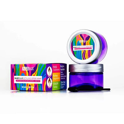 Mara Hair Wax Stick for Baby Hairs: Tame Flyaways, Promote Growth with Biotin & Keratin - Non-Oily Edge Control Finishin