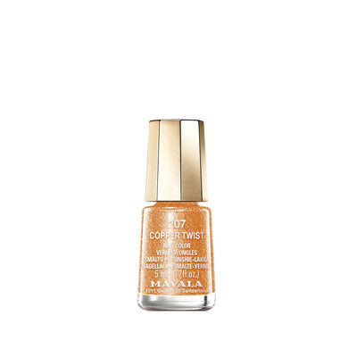 Mavala Twist&Shine Copper Twist 207 Nail Polish - 5ml, Copper Nail Color, Travel Size, Shiny Finish