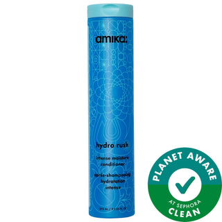 Hydro Rush Intense Moisture Conditioner with Hyaluronic Acid & Squalane - Vegan, Gluten-Free Hair Care Hydro Rush Moisturizing Conditioner - Hyaluronic Acid & Squalane Moisturizing Conditioner, Hyaluronic Acid Hair Care, Squalane Hair Moisturizer, Long-lasting Hydration Hair Conditioner, Vegan Hair Care Products, Gluten-Free Hair Products, Cruelty-Free, Recyclable Packaging, Hair Care, Conditioner, Natural Beauty Products, Sustainable Beauty