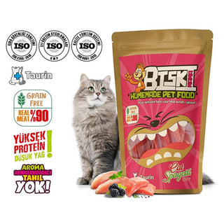 Biskimama Natural Cat Treats - Grain-Free, Low Fat, Made with Real Chicken & Salmon for Fun & Healthy Mealtime Biskimama Natural Cat Treats - Grain-Free & Low Fat cat treats, grain-free cat food, natural cat treats, low fat cat treats, fun cat food, healthy cat rewards, cat snacks, hypoallergenic cat treats, natural pet food, cat mealtime fun