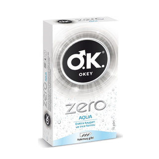 Okey Zero Aqua Condom 10 Pieces