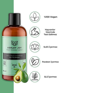 Ashley Joy Anti-Frizz Shampoo: Tame Frizzy Hair with Avocado Oil Moisture | Smoothing, Hydrating Formula (400ml / 13.53 fl oz) Ashley Joy Anti-Frizz Shampoo - Smooth & Hydrate Frizzy Hair Anti-frizz shampoo, Frizzy hair shampoo, Smoothing shampoo, Avocado oil shampoo, Moisturizing shampoo for frizzy hair, Hair smoothing shampoo, Shampoo for unruly hair, Ashley Joy shampoo, Best anti-frizz shampoo, Shampoo for dry frizzy hair, anti frizz, frizzy hair, smoothing, avocado oil, moisturizing, dry hair, unruly ha