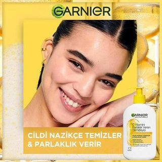 Garnier Vitamin C Brightening Facial Cleanser - 8.45 fl oz, Vegan & Sulfate-Free, Moisturizing & Brightening for Dull Skin Garnier Vitamin C Facial Cleanser - Brightening & Moisturizing Garnier Vitamin C Brightening Facial Cleanser, Vitamin C facial cleanser, Glycerin moisturizing cleanser, Vegan facial cleanser, Sulfate-free skincare, Brightening facial wash, Facial cleanser, Skincare, Vegan skincare, Sulfate-free cleanser, Brightening skincare, Garnier skincare, Moisturizing facial wash, Dull skin solutio