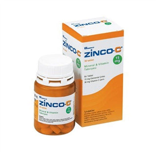 Zinco-C Dietary Supplement - Zinc and Vitamin C Immune System Support - 15mg Zinc, 30mg Vitamin C per Tablet Zinco-C: Zinc & Vitamin C Supplement for Immune Support Zinc supplement, Vitamin C supplement, Immune system support, Dietary supplement, Antioxidant supplement, Health and wellness, Immune function, Energy metabolism, Fatigue reduction