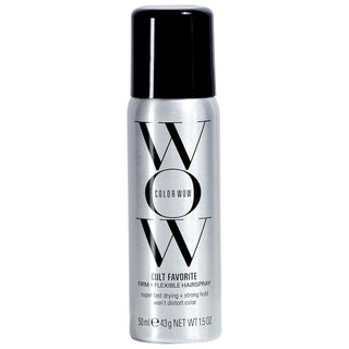 Cult Favorite Firm + Flexible Hairspray - Color-Safe, UV Protection, Non-Sticky Hold Cult Favorite Hairspray - Color Safe & UV Protective color-safe hairspray, UV protection hairspray, flexible hold hairspray, non-sticky hairspray, keratin hairspray, hair care, hair styling, color preservation, UV protection, clean beauty, natural beauty products, hair strengthening, hydrolyzed keratin, styling copolymer blend, hair type: straight, hair type: wavy, hair type: curly, hair type: coily, hair texture: fine, hai