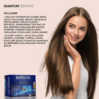 bioxcin quantum bio-activ serum packaging, bioxcin serum application, bioxcin serum ampoules Bioxcin Quantum Bio-Activ Serum - Intensive Hair Repair | 15 x 6 ml Bioxcin Quantum Serum - Bio-Activ Hair Treatment bioxcin, hair-serum, hair-care, hair-thinning, hair-loss, bio-activ, intensive-repair, biocomplex-b11, ai-generated, serum
