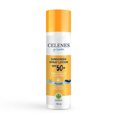Celenes Kids Sunscreen Spray SPF 50 - Waterproof, Hypoallergenic, 5.07 fl oz