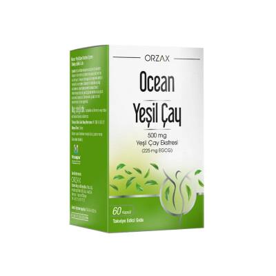 Orzax Ocean Green Tea Extract Capsules: Super Antioxidant EGCG Supplement for Wellness & Cellular Health