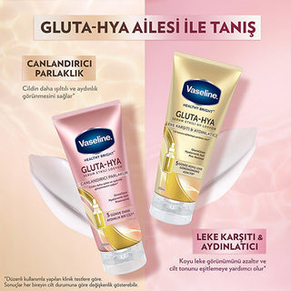 Vaseline Gluta-Hya Serum Etkili Canlandırıcı Vücut Losyonu - Moisturizing Body Lotion with Hyaluronic Acid & GlutaGlow Technology Vaseline Gluta-Hya Serum Body Lotion - Hydrate & Brighten Vaseline Gluta-Hya Serum Body Lotion, Moisturizing Body Lotion, Skin Brightening Lotion, Hyaluronic Acid Body Care, Dermatologically Tested Skincare, Hydrating Body Lotion, Brightening Body Care, GlutaGlow Technology, Niacinamide Enriched, Non-Greasy Moisturizer, Daily Skincare, Sensitive Skin Friendly, Radiant Skin, Dry S