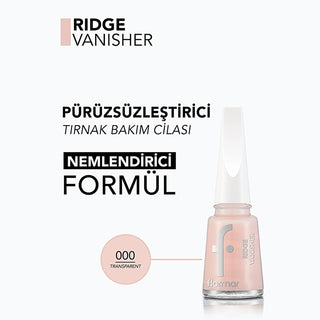 Flormar Ridge Vanisher Nail Care Product - Smooths Nail Ridges, Moisturizes & Primes Nails Flormar Ridge Vanisher - Smooth Nails & Prime nail ridge filler, nail care product, nail smoothening, nail primer, Flormar Ridge Vanisher, nail care, beauty, cosmetics, nail health, nail beauty, nail polish primer, ridge filler, nail smoothing, moisturizing nail care, quick drying nail primer, long lasting nail care, fine bristled brush applicator