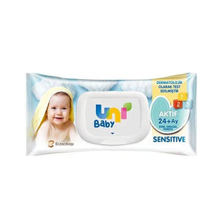 Uni Baby Aktif Sensitive Baby Wipes - 90 Count, Gentle & pH Balanced for Baby's Skin Uni Baby Aktif Sensitive Baby Wipes - 90 Count Baby Wipes, Sensitive Skin Wipes, Uni Baby Aktif, 90 count baby wipes, Baby Hygiene Products, Gentle Baby Care, pH Balanced Wipes, Baby Skincare Essentials, New Mom Essentials, Baby Gift Ideas