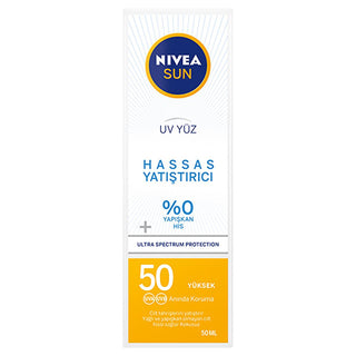 Nivea Sun SPF 50 Facial Sunscreen: High Protection, Moisturizing, Non-Greasy - Sensitive Skin Formula, UVA/UVB Defense - 1.69 fl oz Nivea Sun SPF 50: Facial Sunscreen for Sensitive Skin Nivea Sunscreen, Facial Sunscreen SPF 50, Sunscreen for Sensitive Skin, Moisturizing Face Sunscreen, Non-Greasy Sunscreen for Face, High SPF Sunscreen, Sun protection for face, Daily facial sunscreen, Sunscreen for sun allergies, SPF 50 face cream, sunscreen, face cream, sun protection, sensitive skin, UVA protection, UVB pr