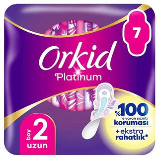 Orkid Platinum Long Length 7-Count: Superior Comfort & Odor Control | Premium Feminine Hygiene, Thin & Absorbent, Sanitary Protection for Women Orkid Platinum Long Pads: Superior Feminine Hygiene & Odor Control hygienic pads, menstrual pads, feminine hygiene, overnight pads, thin pads, odor control pads, Orkid Platinum, Orkid pads, period protection, long menstrual pads, sanitary pads, women's health, feminine care, period, menstruation, absorbant pads, leak protection, comfort, discretion, odor control, gi