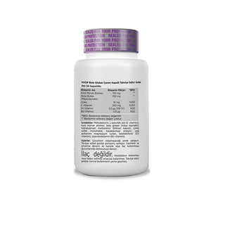 Voop Beta Glukan: Vegan Immune Support - Elderberry & Vitamin C Capsules - Gluten-Free Dietary Supplement, Powerful Immune System Booster Voop Beta Glukan: Vegan Immune Support | Elderberry & Vit C Beta Glucan supplement, Vegan immune support, Elderberry Vitamin C capsule, Gluten-free dietary supplement, Immune system booster, Voop Beta Glukan, Plant-based supplement, Yeast derived beta glucan, Dietary Supplement, Immune Support, Overall Well-being, Health-conscious, Natural supplements, Vegans, Vegetarians