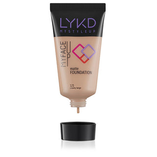 LYKD Matte Foundation 121 Creamy Beige - Long-Lasting, Matte Finish Makeup for Everyday Wear LYKD Matte Foundation 121 Creamy Beige - Long Lasting Makeup matte foundation, LYKD Mat Fondöten, Creamy Beige foundation, long-lasting foundation, everyday makeup, natural finish, non-cakey foundation, lightweight foundation, makeup for daily wear, flawless finish, beauty essentials, cosmetics