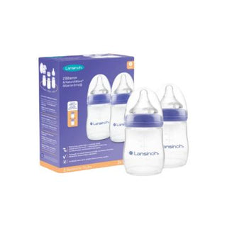 Lansinoh Baby Bottle Set with NaturalWave Nipple, BPA-free, Anti-colic, 160ml Lansinoh Baby Bottle Set - NaturalWave Nipple, BPA-free, 160ml Baby Bottle Set, NaturalWave Nipple, BPA-free Baby Bottles, Anti-colic Baby Bottles, Breast Milk Storage Bottles, Newborn Essentials, Baby Feeding Products, Safe Baby Bottles, Lansinoh