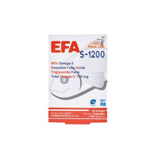 New Life Efa S-1200: High Potency Omega-3 Supplement - 720mg Omega-3, EPA & DHA, Gluten-Free Fish Oil Capsules for Heart & Brain Health New Life Efa S-1200: Omega-3 Supplement for Heart & Brain Health Omega 3 supplement, Fish oil capsules, High potency omega 3, EPA DHA supplement, Omega 3 for heart health, Gluten-free omega 3, Omega 3 1200mg, Natural omega 3 supplement, Omega-3 fatty acids, cardiovascular health, brain health, joint health, inflammation reduction, cognitive function, vision support, nervous