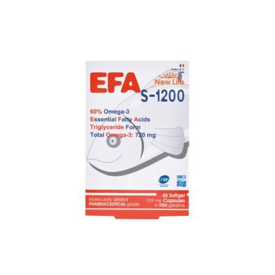 New Life Efa S-1200: High Potency Omega-3 Supplement - 720mg Omega-3, EPA & DHA, Gluten-Free Fish Oil Capsules for Heart