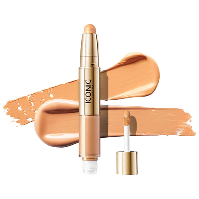 Radiant Concealer & Brightening Crayon Duo - Vegan, Cruelty-Free Makeup for Flawless Finish