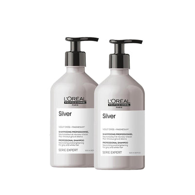 Loreal Professionnel Paris Serie Expert Silver Mor Şampuan - Professional Grey Hair Care Shampoo for Vibrant Silver Hair