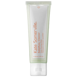 Kate Mini ExfoliKate Daily Foaming Wash - Gentle Exfoliating Cleanser for All Skin Types, Cruelty-Free & Sulfate-Free Kate Mini ExfoliKate Daily Foaming Wash - Gentle Exfoliating Cleanser daily foaming cleanser, exfoliating skincare, cruelty-free face wash, sulfate-free cleanser, AHA facial cleanser, gentle exfoliating cleanser, cream cleanser for all skin types, skincare for pores, dark spots, dullness, uneven texture, Normal skin, Dry skin, Combination skin, Oily skin, cruelty-free skincare, sulfate-free 
