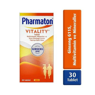 Pharmaton Multivitamin Supplement with Ginseng - Boost Energy & Vitality, 30 Tablets Pharmaton Multivitamin Supplement - Boost Energy & Vitality Multivitamin Supplement, Ginseng Supplement, Vitamin and Mineral Complex, Dietary Supplement for Energy, Pharmaton Vitality, Energy Boost, Vitality Support, Nutritional Supplement, Health and Wellness, Dietary Support, Adult Supplements, Busy Lifestyle Essentials