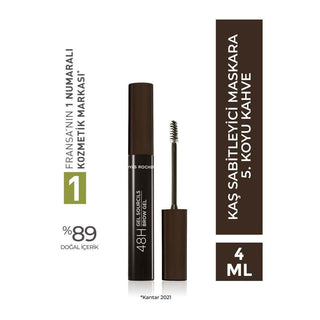 Kaş - 48 Hour Long-Lasting Eyebrow Mascara for Shaping & Filling - Eyebrow Enhancement Cosmetic Kaş 48 Hour Eyebrow Mascara - Long Lasting Brows eyebrow mascara, long-lasting eyebrow product, eyebrow shaping, eyebrow filling, cosmetic eyebrow enhancement, brow grooming, beauty products, cosmetics, Kaş, 48-hour eyebrow mascara, fiber brush mascara, Blue Centaury extract, non-sticky formula, lightweight formula, brow care, beauty essentials