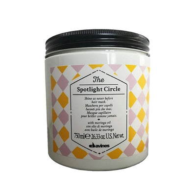 Davines The Spotlight Circle Mat Hair Care Mask for Matte Hair - 25.4 fl oz Nourishing Treatment for Dry, Damaged Locks